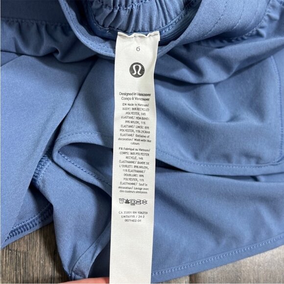 Lululemon NWT Hotty Hot High-Rise Lined Short 2.5" Oasis Blue NWT - Picture 7 of 8